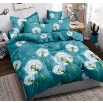 Pościel polarowa 160x200 zimowa dmuchawce PP616